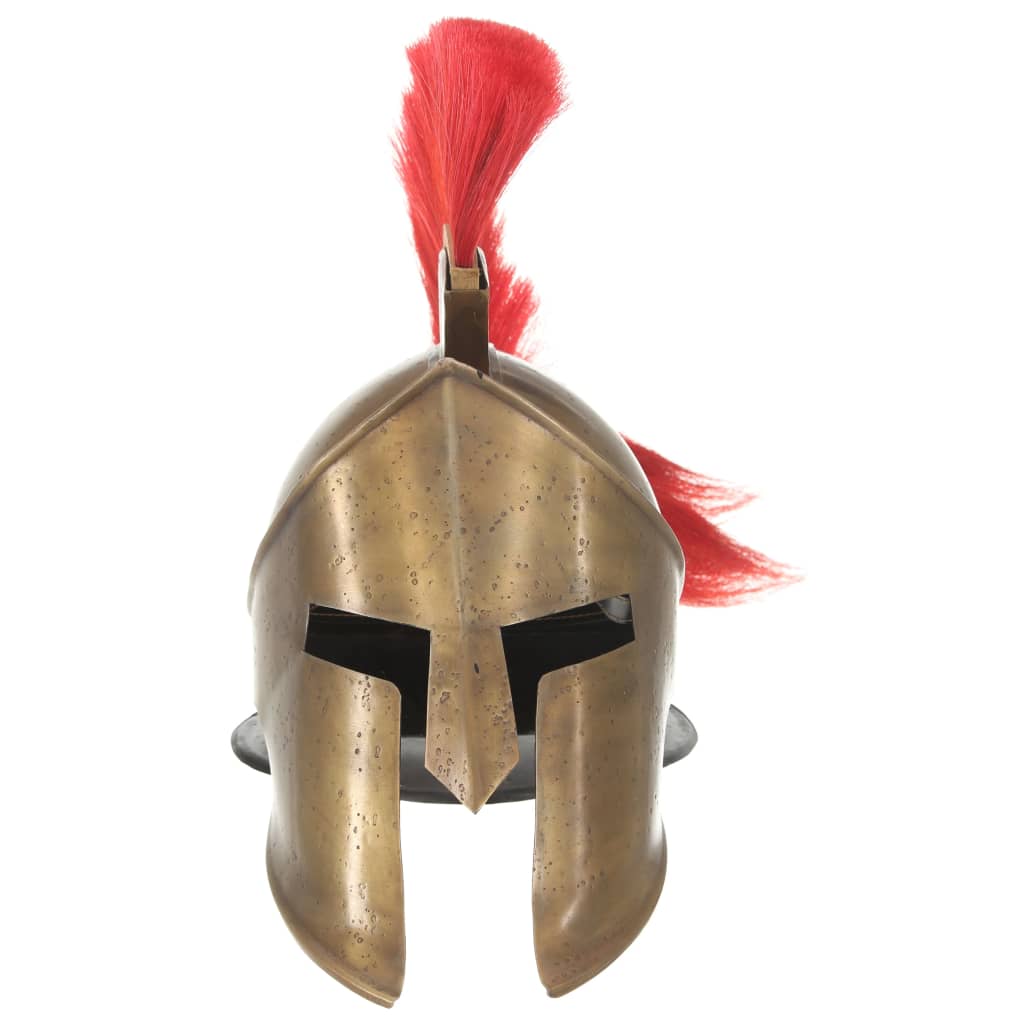 Vidaxl Soldatenhelm Greek Replica Larp Steel Brass -Colored