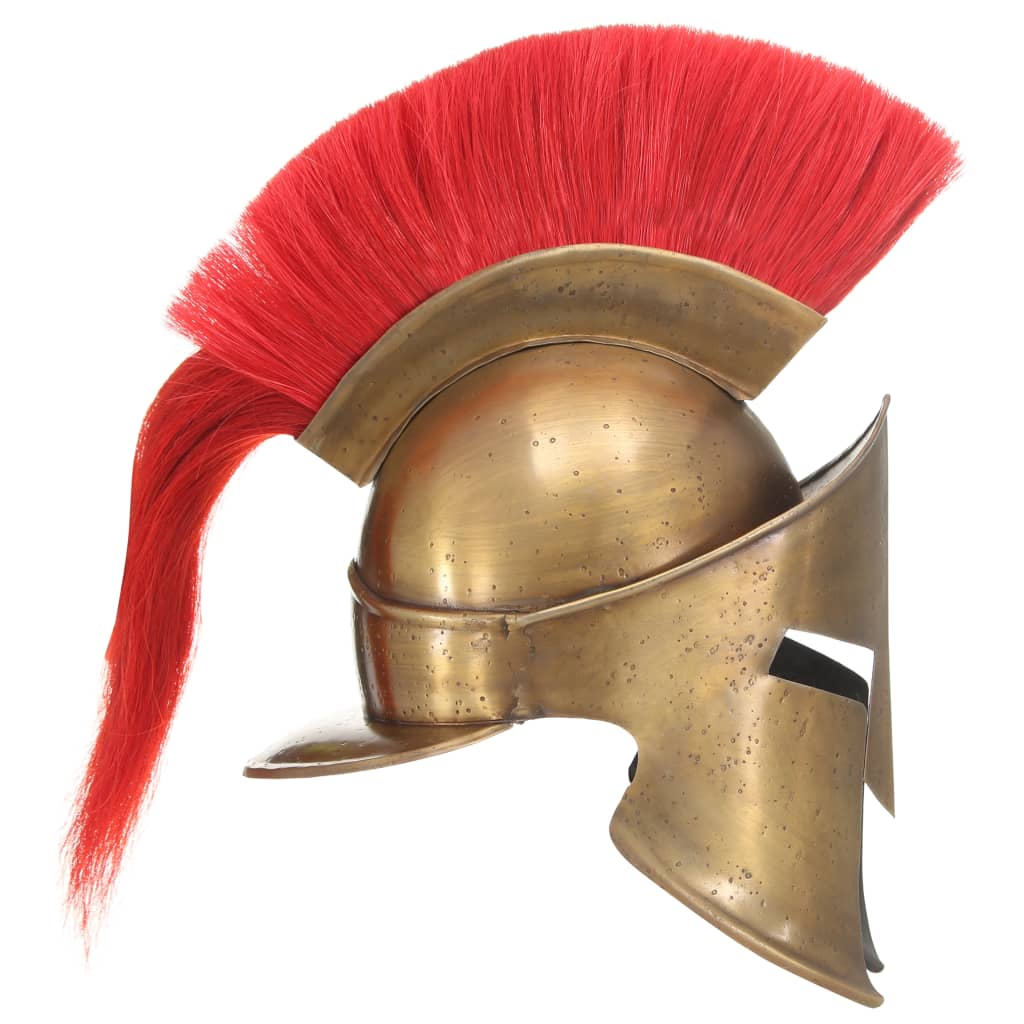 Vidaxl Soldatenhelm Greek Replica Larp Steel Brass -farvet