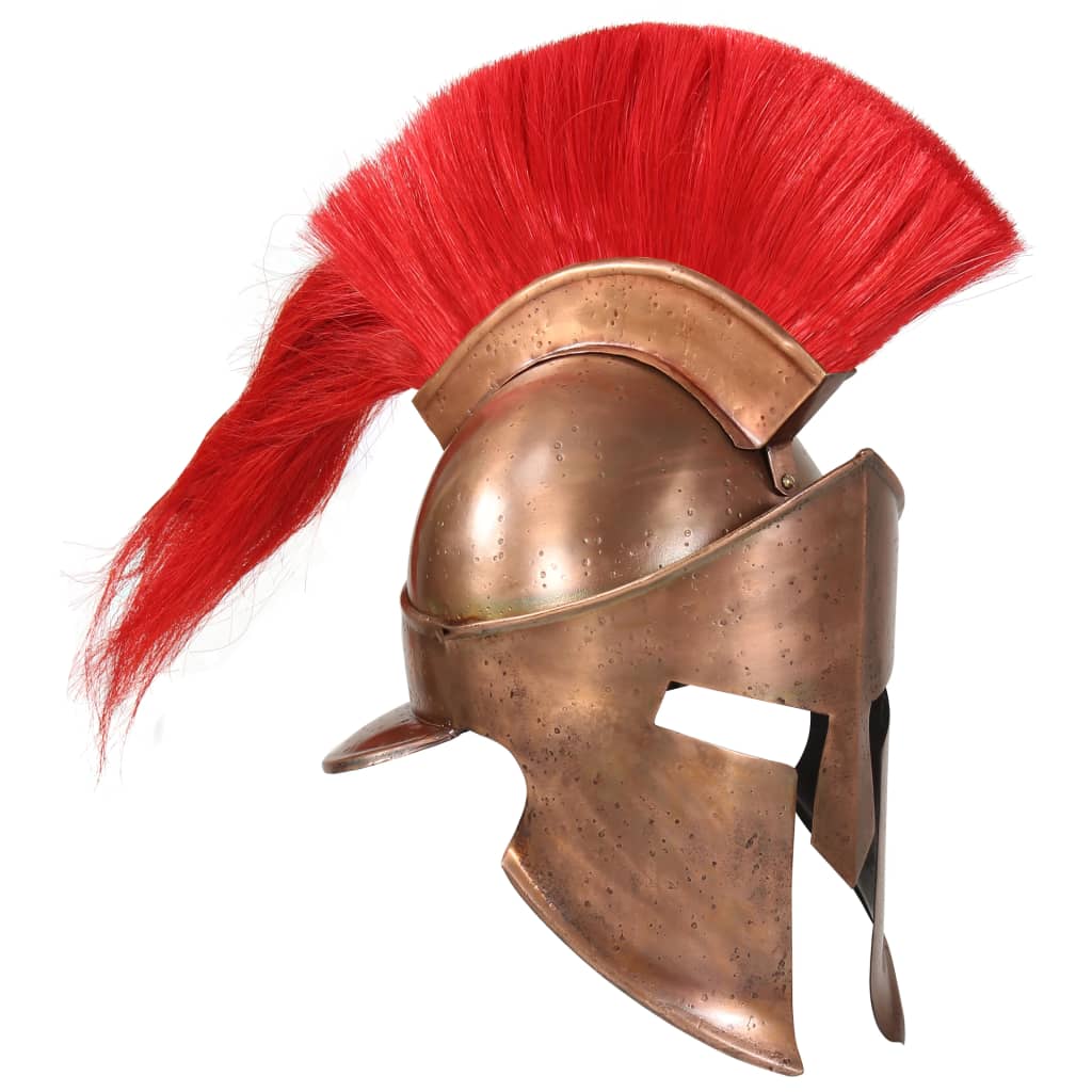 Vidaxl Soldatenhelm Greek Replica Larp Steel Copper -farvet