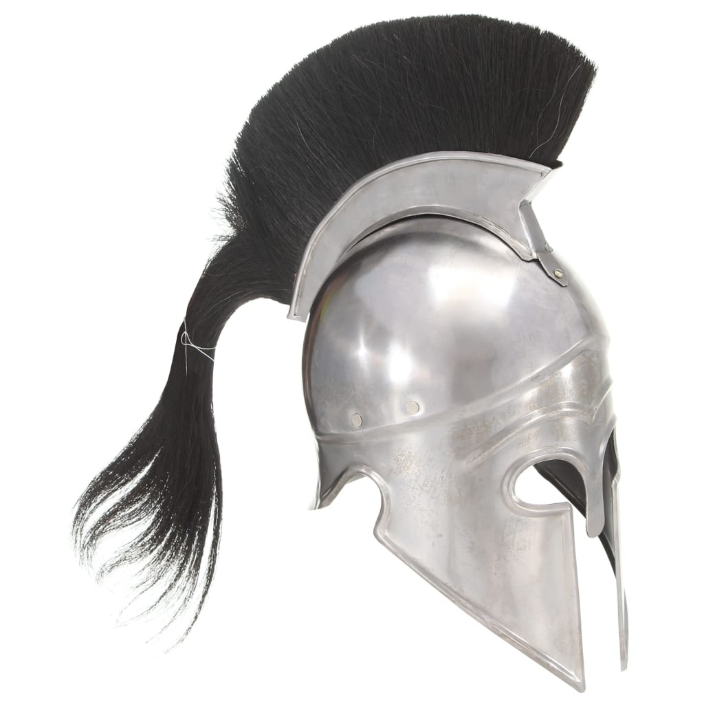 Vidaxl Soldatenhelm Greek replica Larp Steel Silver colored