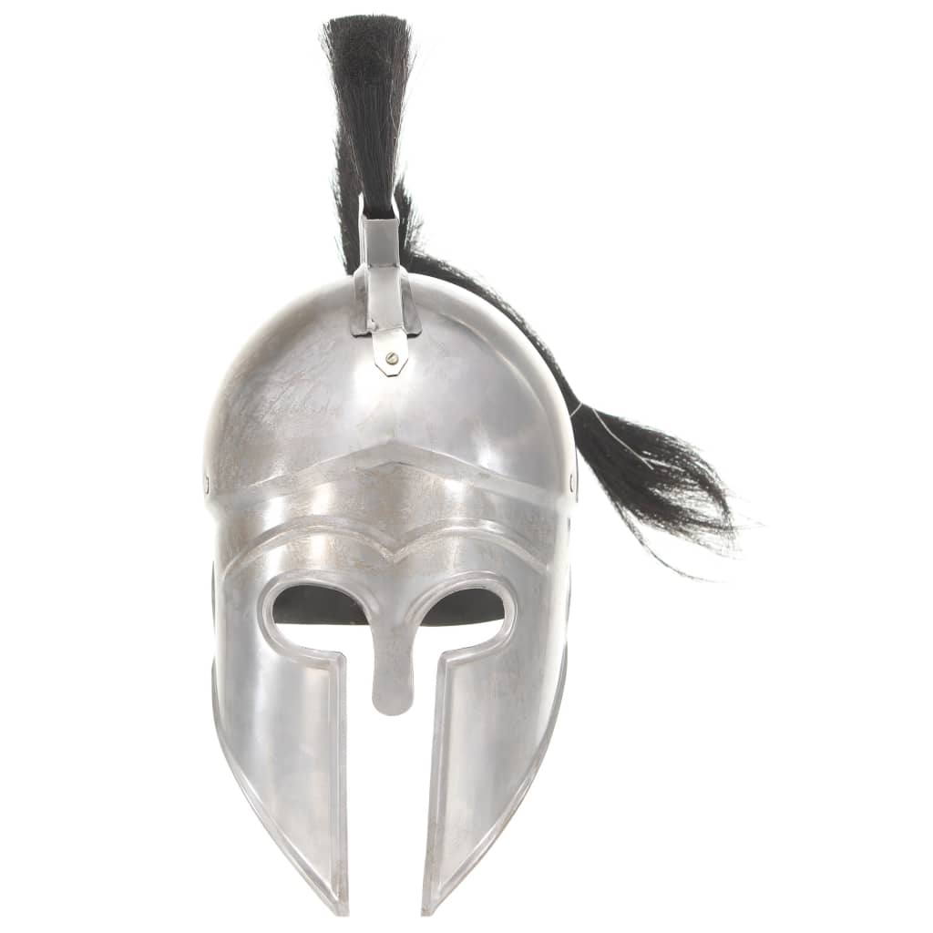 Vidaxl Soldatenhelm Greek replica Larp Steel Silver colored