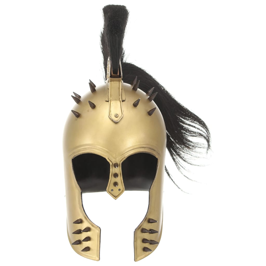 Vidaxl Soldatenhelm Greek replica Larp Steel brass -colored