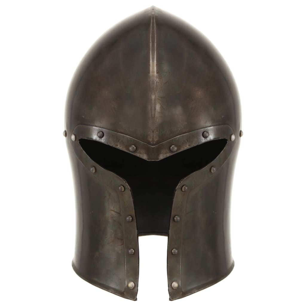 Vidaxl Ridderhelm Medieval Replik Larp Stahl Silberfarbe