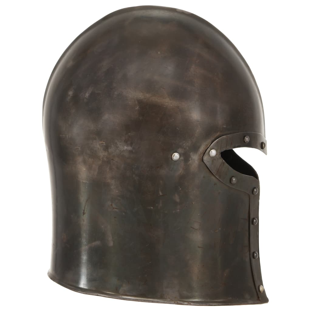 Vidaxl Ridderhelm Medieval Replik Larp Stahl Silberfarbe