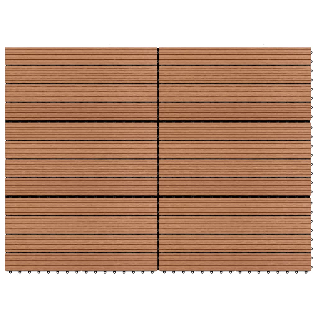 Vidaxl tile 6 PCs 1m² 60x30 cm hkc brong