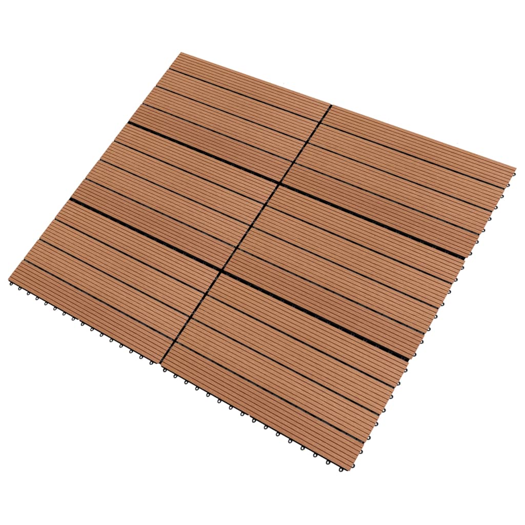 Vidaxl tiles 6 pcs 1m² 60x30 cm HKC Brown