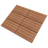 Carreaux vidaxl 6 pcs 1 m² 60x30 cm HKC Brown