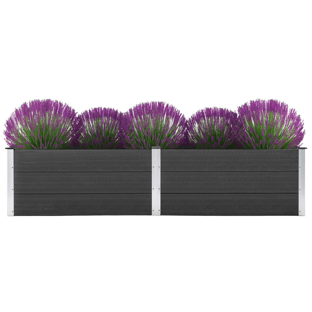 Vidaxl Planter surélevé 250x100x54 cm HKC Gray