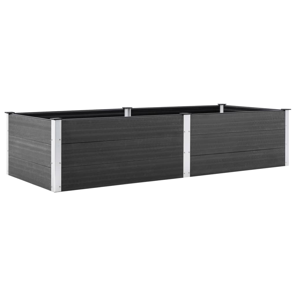 Vidaxl planter hævede 250x100x54 cm HKC grå