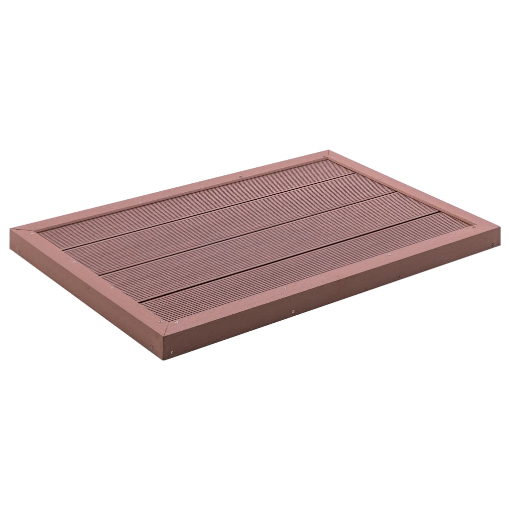 Vidaxl Floor element for Solardouche 101x63x5.5 cm HKC Brown