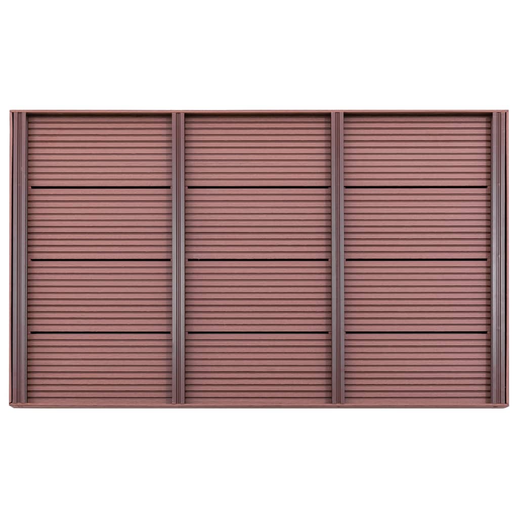 Vidaxl Floor Element per Solardouche 101x63x5.5 cm HKC Brown