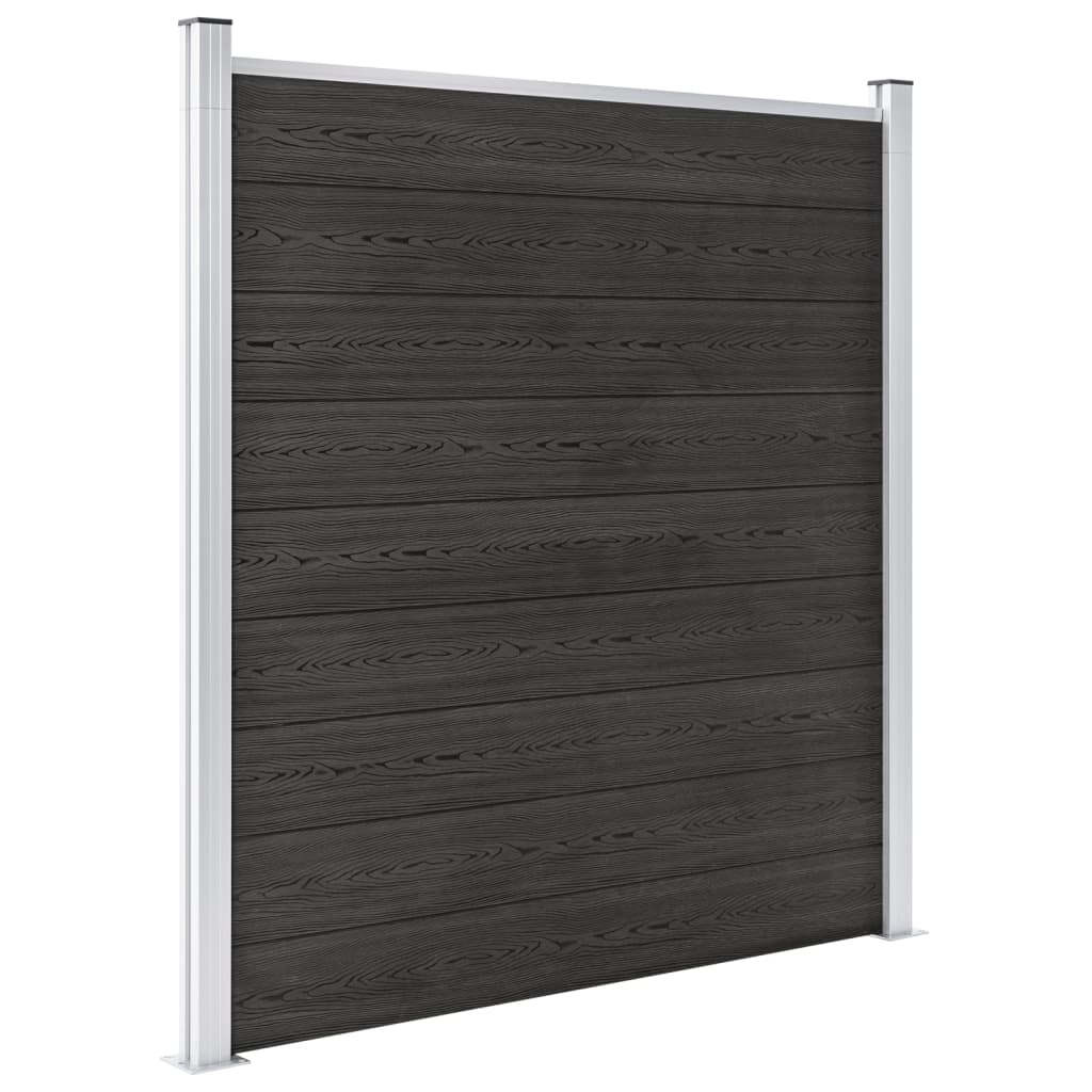 Vidaxl fence 180x186 cm HKC Gray