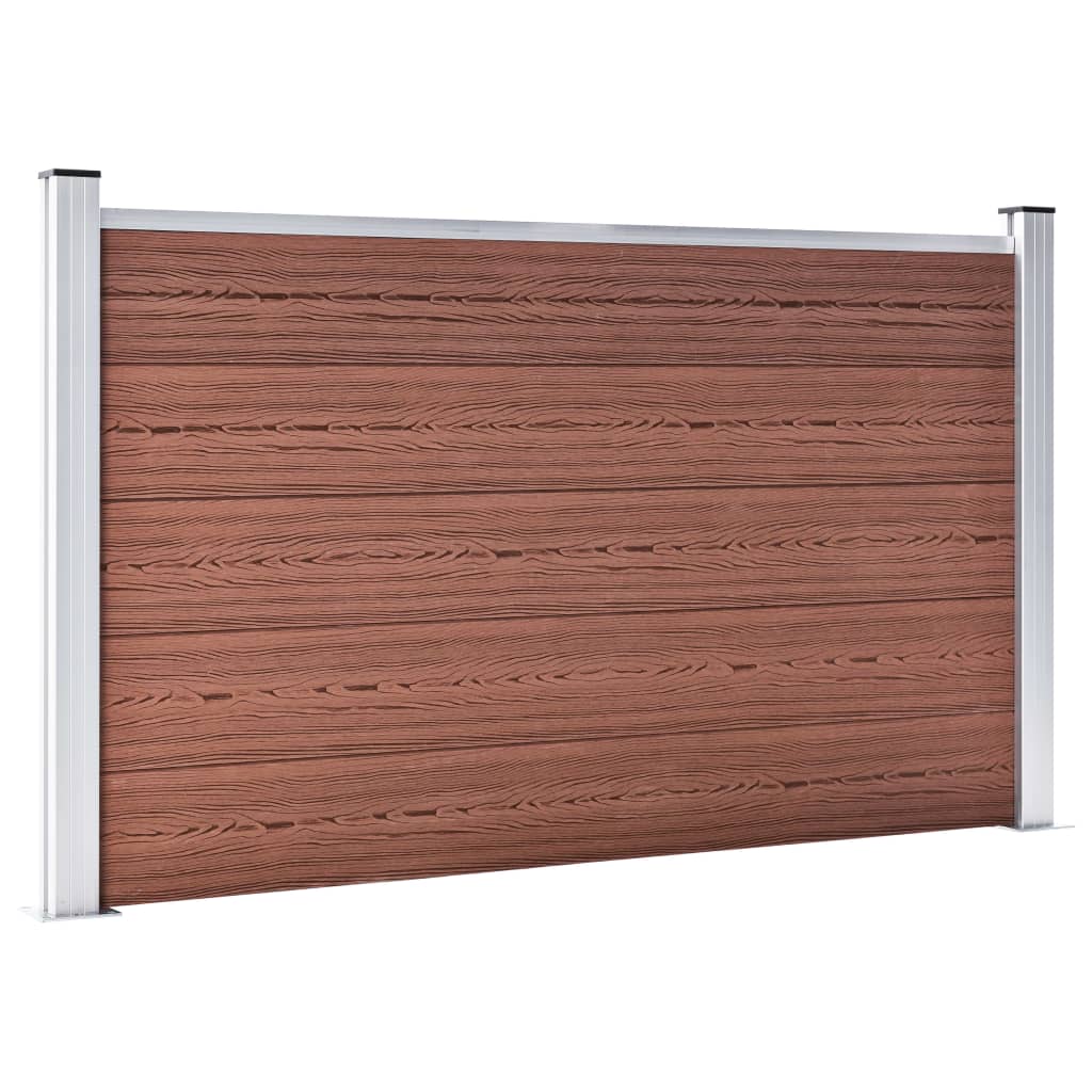 Vidaxl fence 180x105 cm HKC Brown