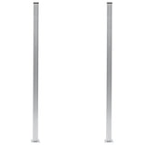 Vidaxl fence Posts 2 St 185 cm Aluminium