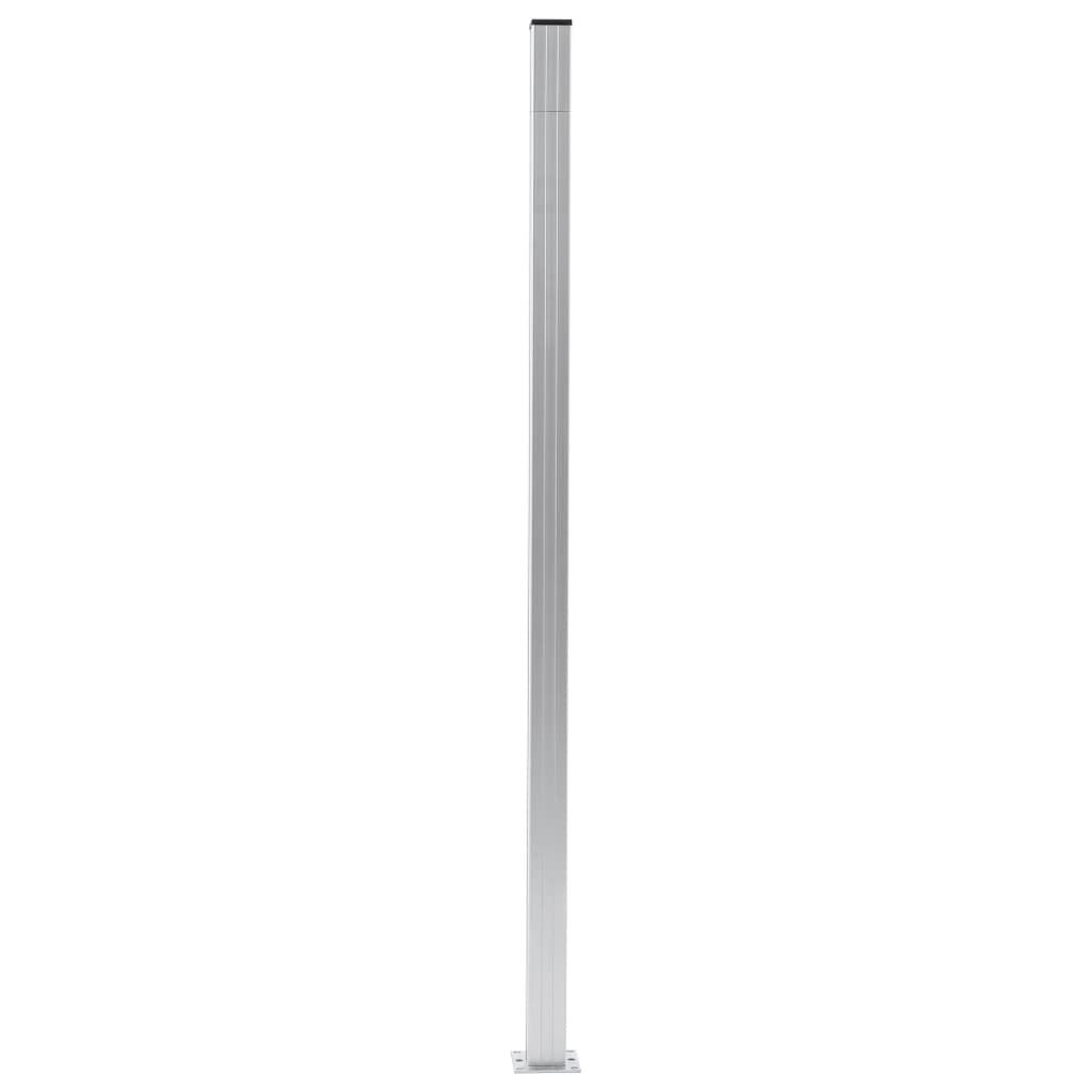 Vidaxl fence posts 3 st 185 cm aluminum