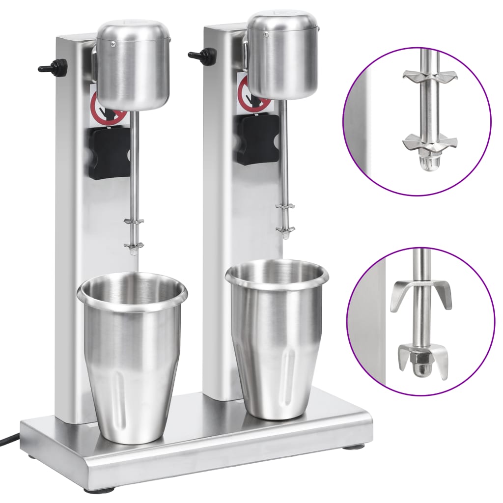 Vidaxl milkshake Mixer mat Duebelmeeschtere vu Edelstol 2 l