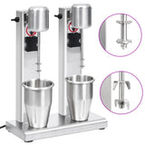 Vidaxl Miellashake Mixer con doppie tazze di acciaio inossidabile 2 L