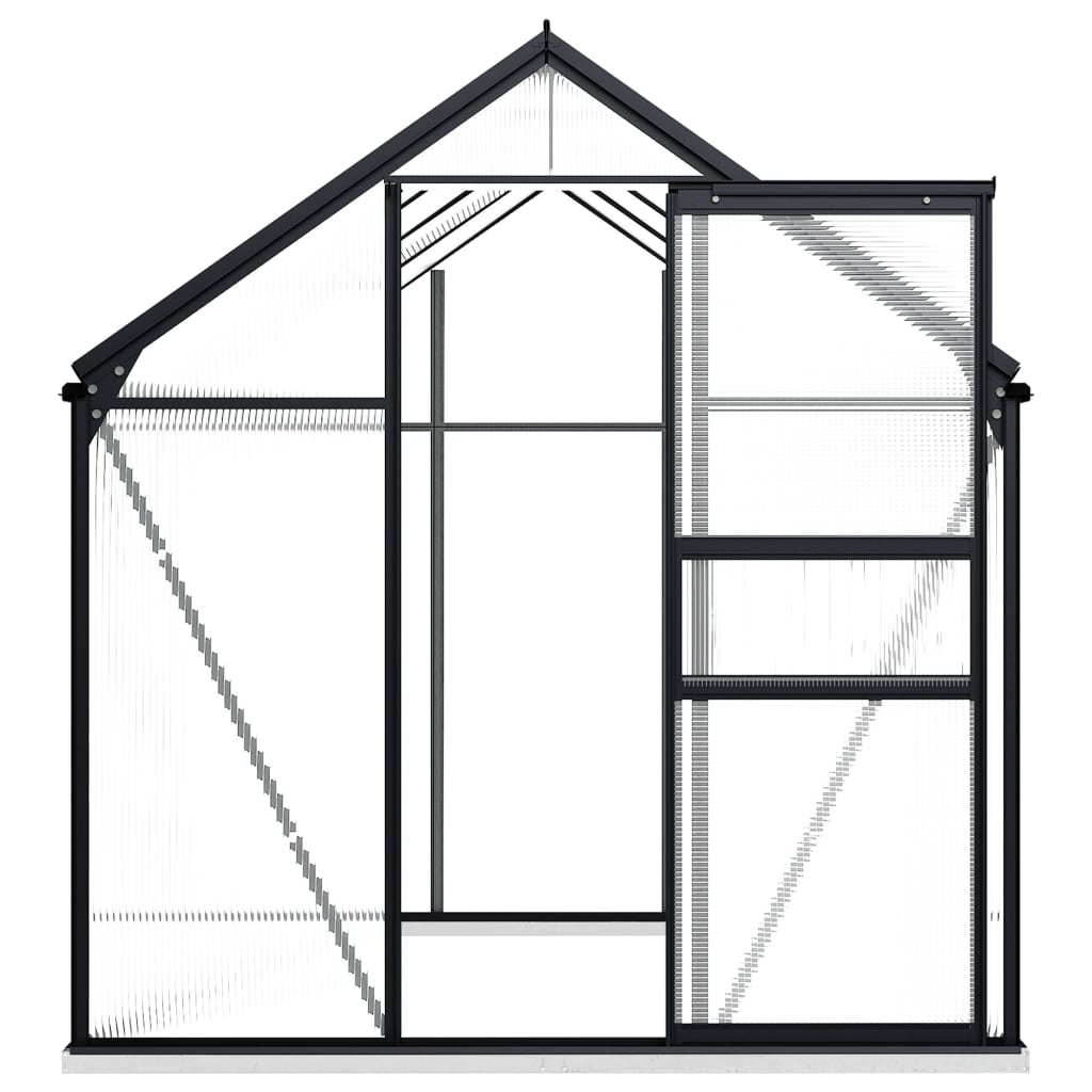 VidaXL TUINKAS with basic frame 4.75 m² Aluminum anthracite -colored