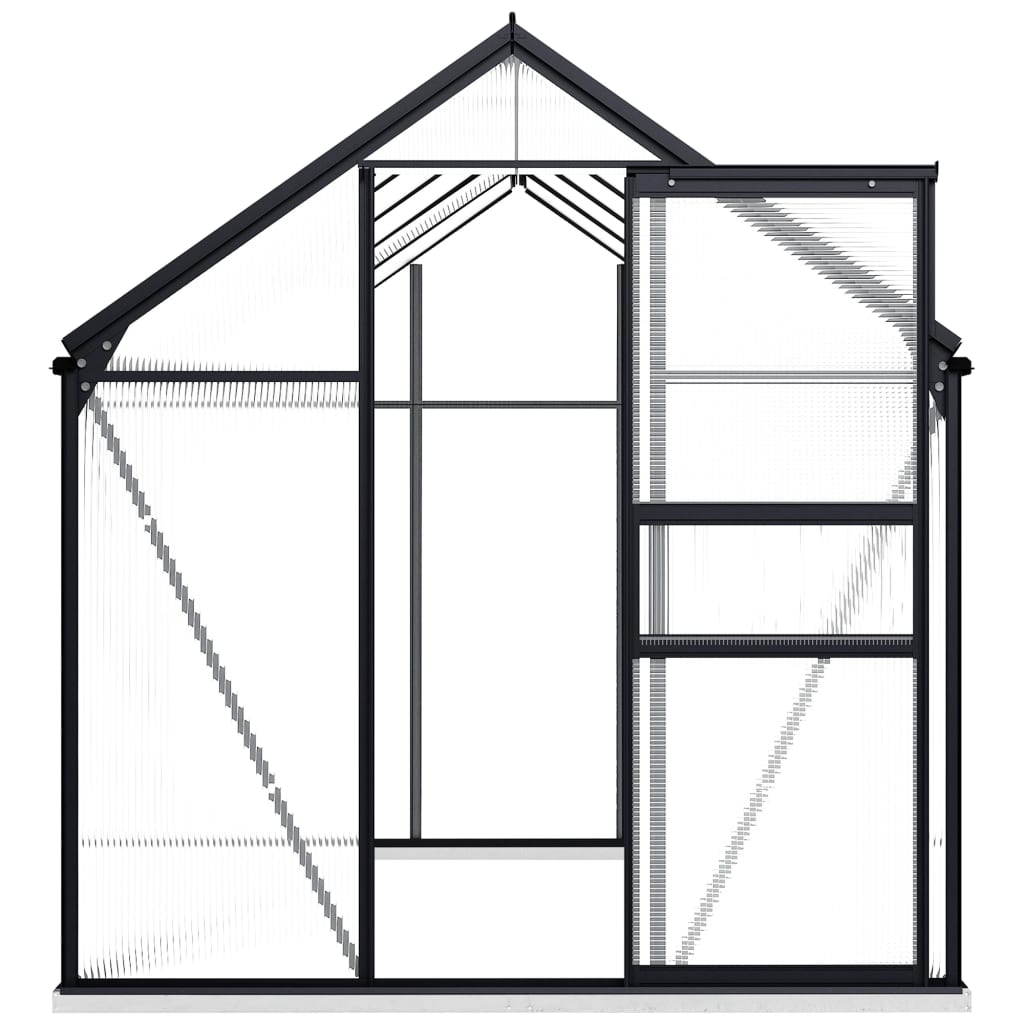 VidaXL TUINKAS with basic frame 5.89 m³ aluminum anthracite -colored