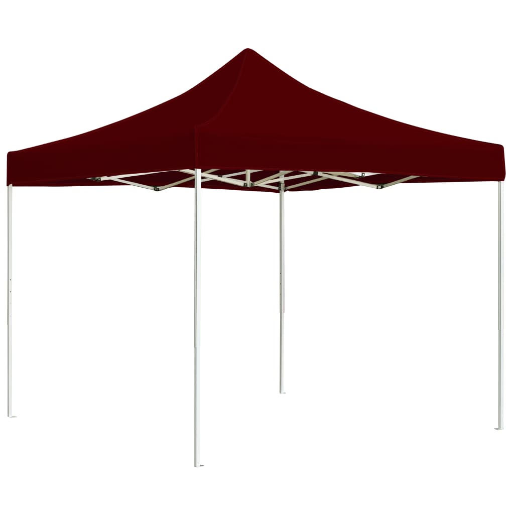 Vidaxl Partyent professionell klappbar 2x2 m Aluminium Bordeaux rout