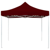 Vidaxl PartyTent Profesjonalnie składany 2x2 M Aluminium Bordeaux Red