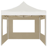 Vidaxl Partytent fällt mat Maueren 2x2 m Aluminum Creme