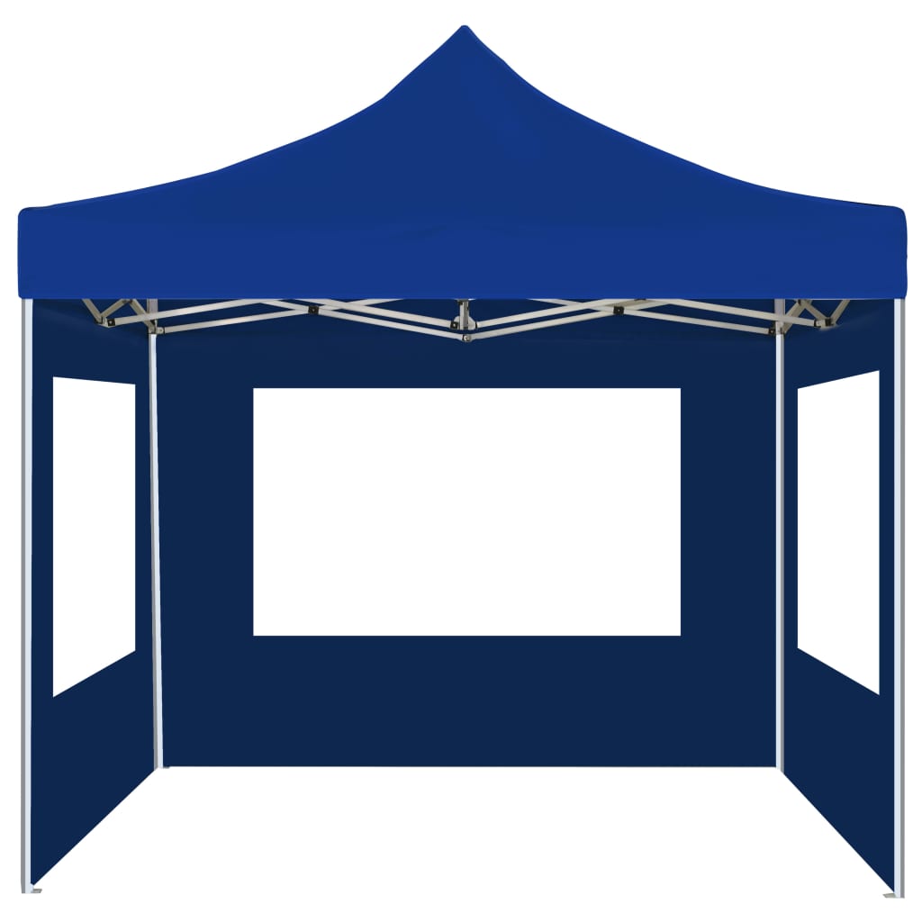 Vidaxl Partytent faltbar mit Wänden 2x2 m Aluminiumblau