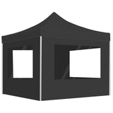 Vidaxl PartyTent sammenleggbar med vegger 2x2 M aluminium Antracitt