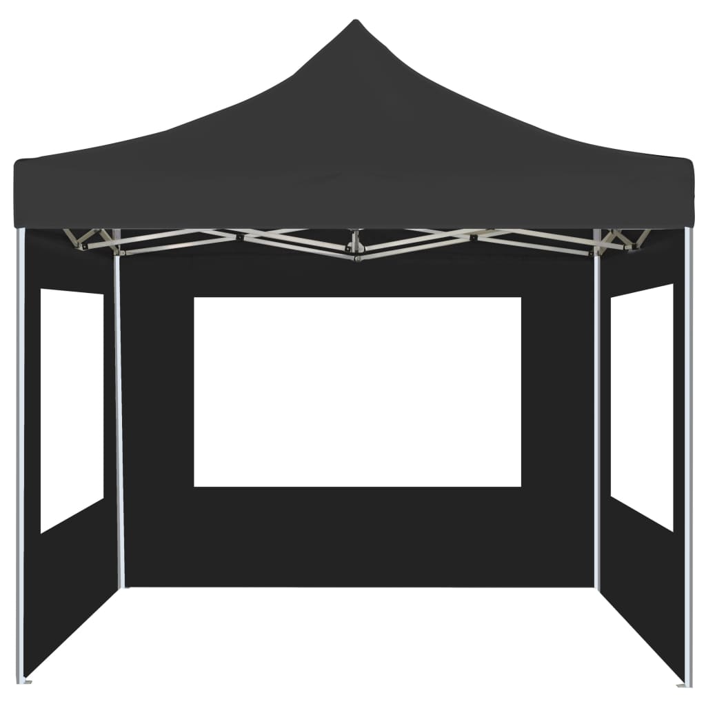 Vidaxl PartyTent sammenleggbar med vegger 2x2 M aluminium Antracitt