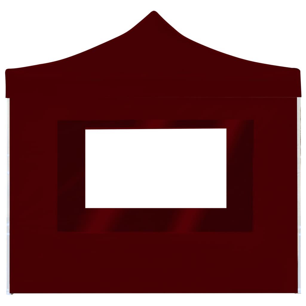 Vidaxl Partytent Foldable with walls 2x2 m aluminum burgundy red