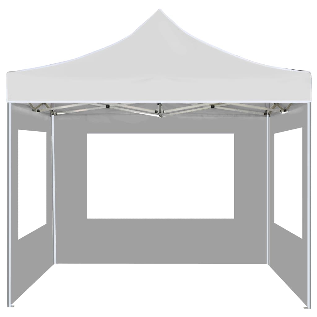 Vidaxl Partytent faltbar mit Wänden 2x2 m Aluminium weiß