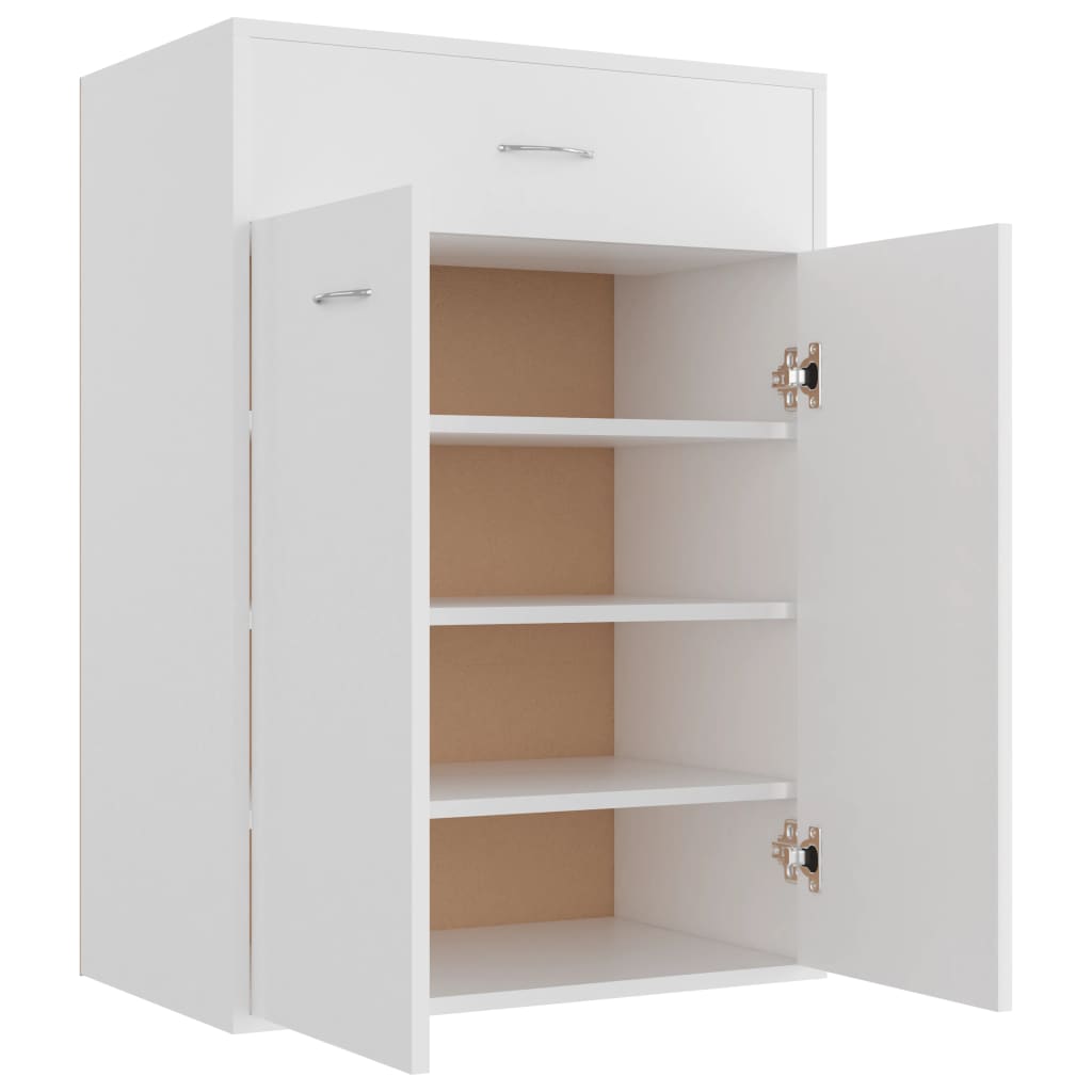 Vidaxl Shoe Cabinet 60x35x84 cm Property Wood White