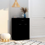 VidaXL shoe cabinet 60x35x84 cm Properted Wood Black