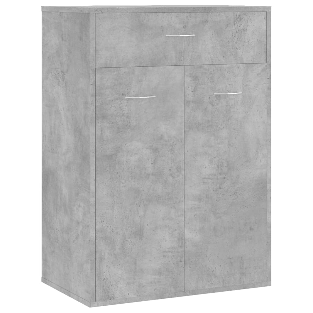 Vidaxl skoskap 60x35x84 cm redigert tre betongpris