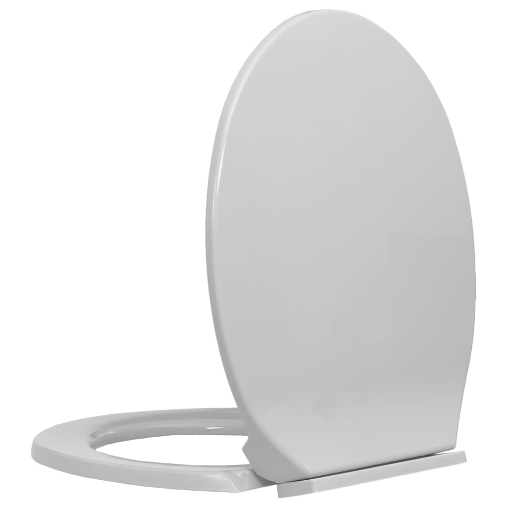 Vidaxl Toilette Sëtz soft-zouen oval Liicht gro