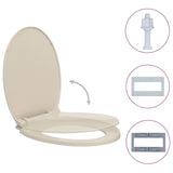 Vidaxl Toilettensitz Soft-close-ovales Aprikose gefärbt