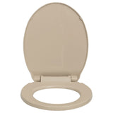 Vidaxl Toalet Sedet Soft-Close Oval Beige