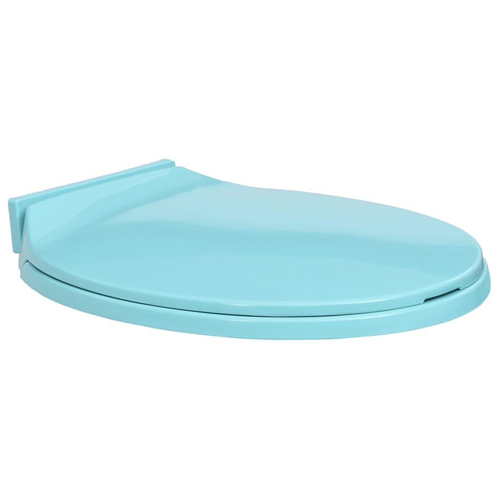 Vidaxl toilet seat soft-close oval green