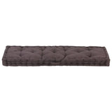 Coussin de plancher de palette vidaxl 120x40x7 cm anthracite de coton