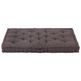 Cuscino per pavimento del pallet Vidaxl 120x80x10 cm antracite di cotone