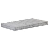 Vidaxl Pallet floor cushion 120x80x10 cm cotton gray