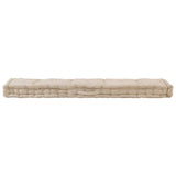 Vidaxl pallgulvpute 120x40x7 cm bomull beige