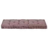 Vidaxl pallgulvpute 120x40x7 cm bomull taupe