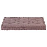 Vidaxl Pallet floor cushion 120x80x10 cm cotton taupe