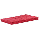 Vidaxl Pallet floor cushion 120x80x10 cm cotton burgundy red