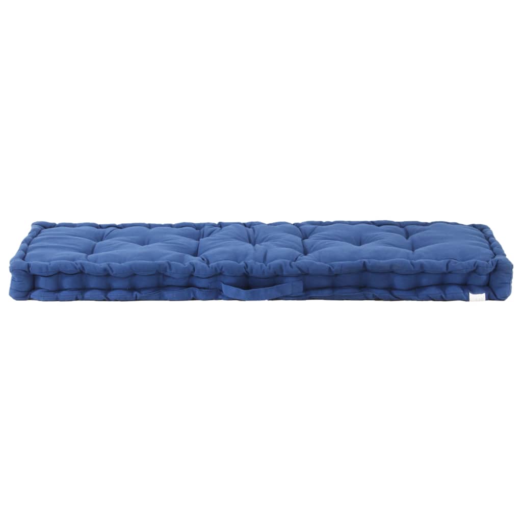 BIDAXL PALLET GOLVDUSHION 120x40x7 cm Bomullsblue