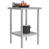 Vidaxl Kitchenwork table 60x60x85 cm Stainless steel