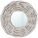 Vidaxl Mirrors 3 St 15 cm pleteno belo