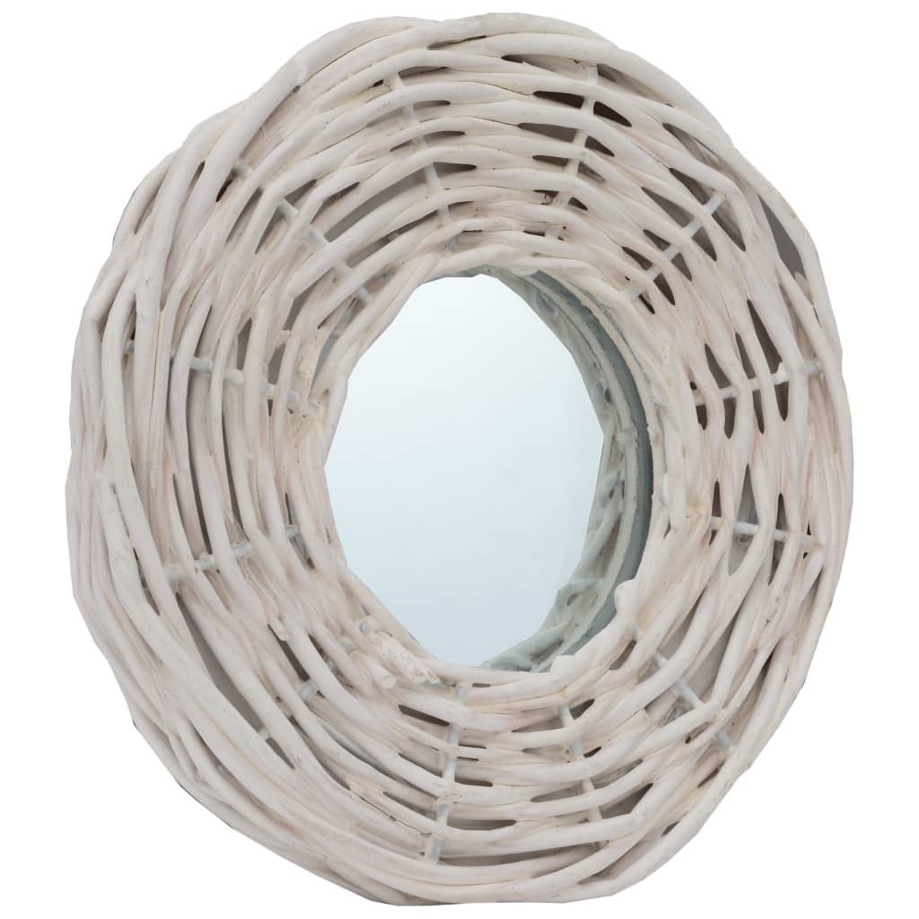 Vidaxl Mirrors 3 St 15 cm Wicker White