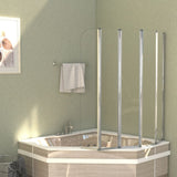 Vidaxl Bath Wall 120x140 cm in vetro temprato trasparente